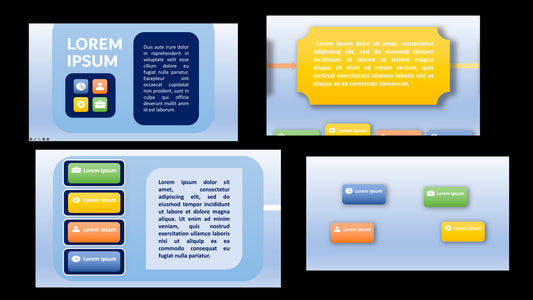 Modern 4-Pillar Infographic Dashboard
