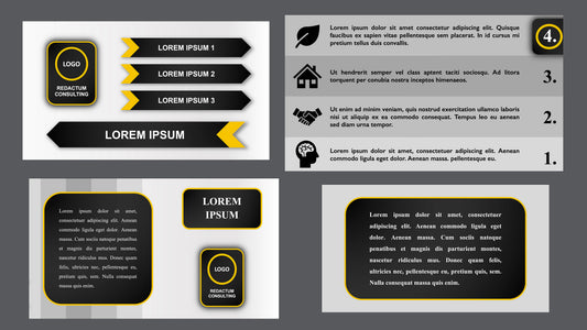 Black/Grey & Yellow Industrial Strategy Deck