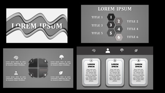 Black & White Minimalist Narrative Deck
